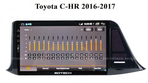 Màn hình DVD Android xe Toyota CHR 2016 - nay | Gotech GT8 